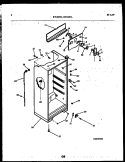CABINET PARTS Diagram and Parts List for RT163NCWE  Frigidaire Refrigerator