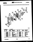 CONTROL PANEL Diagram and Parts List for MC510E2  Frigidaire Microwave