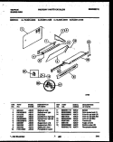 SPLASHER CONTROL Diagram and Parts List for 72-3981-00-06  Tappan Range