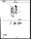CONTROL PANEL Diagram and Parts List for 56-4851-10-05  Tappan Microwave