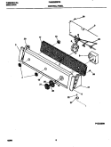 CONTROL PANEL Diagram and Parts List for FWS235RFS3  Frigidaire Washer