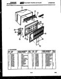 CABINET PARTS Diagram and Parts List for AR24NS8E1  Frigidaire Air Conditioner