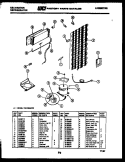 SYSTEM AND AUTOMATIC DEFROST PARTS Diagram and Parts List for TGK180AN7F  Kelvinator Refrigerator