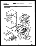 SHELVES AND SUPPORTS Diagram and Parts List for FPCE21TIFW2  Frigidaire Refrigerator