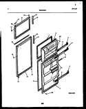 DOOR PARTS Diagram and Parts List for RT21F7DX3C  Gibson Refrigerator