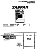 COVER Diagram and Parts List for TGF334WFSD  Tappan Range