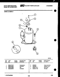 COMPRESSOR PARTS Diagram and Parts List for AL095N1A1  Frigidaire Air Conditioner
