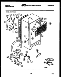 SYSTEM AND AUTOMATIC DEFROST PARTS Diagram and Parts List for RT19F3WU3B  Gibson Refrigerator