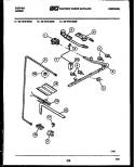 BURNER, MANIFOLD AND GAS CONTROL Diagram and Parts List for 32-1019-00-03  Tappan Range
