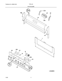 BACKGUARD Diagram and Parts List for TEF317BUD  Tappan Range