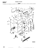 CABINET Diagram and Parts List for FRT22RGCW3  Frigidaire Refrigerator