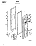 FREEZER DOOR Diagram and Parts List for MRS22WNEW2  Frigidaire Refrigerator