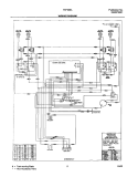 WIRING DIAGRAM Diagram and Parts List for FEF366AWE  Frigidaire Range