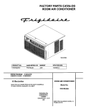 COVER Diagram and Parts List for FAS185J2A3  Frigidaire Air Conditioner