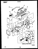 ICE MAKER AND ICE MAKER INSTALLATIO Diagram and Parts List for GRT24WRAD0  Gibson Refrigerator