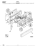 BACKGUARD Diagram and Parts List for F04B357BDF  Frigidaire Range