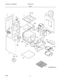 BODY Diagram and Parts List for CFEF257CS3  Frigidaire Range