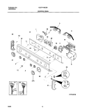 CONTROL PANEL Diagram and Parts List for GLET1142CS0  Frigidaire Washer Dryer Combo