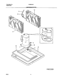 COMPRESSOR PARTS Diagram and Parts List for FAS255J2A6  Frigidaire Air Conditioner