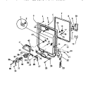 INNER PANEL & COMPONENTS Diagram and Parts List for SU210JXH2  Frigidaire Dishwasher