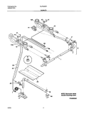 BURNER Diagram and Parts List for WLF303PHDB  Westinghouse Range