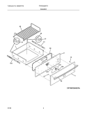 DRAWER Diagram and Parts List for FPWD3085KFA  Frigidaire Warming Drawer