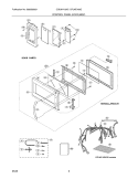 CONTROL PANEL,DOOR,MISC. Diagram and Parts List for CPLMZ169GCC  Frigidaire Microwave