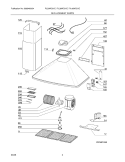 REPLACEMENT PARTS Diagram and Parts List for PL30WC51EC  Frigidaire Range Hood