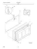 DOOR Diagram and Parts List for WFC09M3BW4  Crosley Freezer