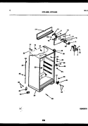 CABINET PARTS Diagram and Parts List for GTL160BK2  Frigidaire Refrigerator
