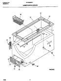 CABINET / CONTROL / SHELVES Diagram and Parts List for MFC09M6BW1  Frigidaire Freezer