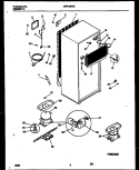 SYSTEM AND AUTOMATIC DEFROST PARTS Diagram and Parts List for MRT18PNBW0/Z0  Frigidaire Refrigerator