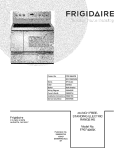 COVER Diagram and Parts List for FPEF4085KFB  Frigidaire Range