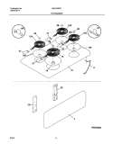 TOP / DRAWER Diagram and Parts List for MEF303PGWD  Uni Range