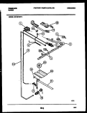 BURNER, MANIFOLD AND GAS CONTROL Diagram and Parts List for G31BPNW4  Frigidaire Range