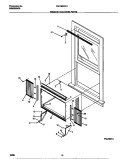WINDOW MOUNTING PARTS Diagram and Parts List for FAS185F2A1  Frigidaire Air Conditioner