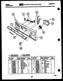 CONSOLE AND CONTROL PARTS Diagram and Parts List for SU24S9TLB  Gibson Dishwasher