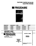 COVER Diagram and Parts List for FEF389WFSC  Frigidaire Range