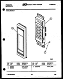 CONTROL PANEL Diagram and Parts List for MC860L1  Frigidaire Microwave