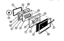 DOOR Diagram and Parts List for REM638BDL3  Frigidaire Range