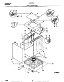 LOWER CABINET / TOP Diagram and Parts List for FLSE72GCS2  Frigidaire Washer Dryer Combo