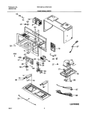 FUNCTIONAL PARTS Diagram and Parts List for CFMV145KB1  Frigidaire Microwave