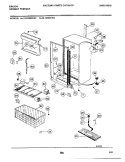 CABINET Diagram and Parts List for UL1950ECW3  Electrolux Freezer
