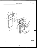 DOOR PARTS Diagram and Parts List for FPD14TPLH0  Frigidaire Refrigerator