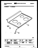 COOKTOP PARTS Diagram and Parts List for KF320JDD1  Kelvinator Range