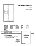 COVER Diagram and Parts List for GLRS234ZAW2  Frigidaire Refrigerator