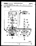 MOTOR PUMP PARTS Diagram and Parts List for DW6250A1  Frigidaire Dishwasher