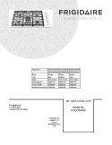 COVER Diagram and Parts List for FGGC3645KSB  Frigidaire Cooktop