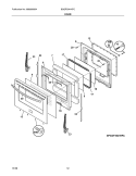 DOOR Diagram and Parts List for BGGF3041KFC  Frigidaire Range