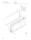 DOOR Diagram and Parts List for CFC09LW0  Crosley Freezer